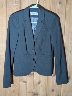 Calvin Klein Charcoal Gray Women's Blazer